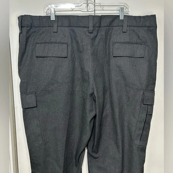 Galls Men Uniform Gray Tactical Multiple Pocket Cargo Pants Grip Waistband 48X32 - Picture 6 of 16